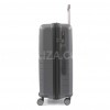 Чемодан средний M полипропилен серый 67х45х26+5/82л/3.8кг/Snowbal39403, фото 14