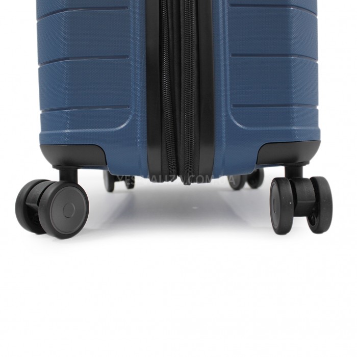 Валіза середня M поліпропілен синя 67х45х26+5/82л/3.8кг/Snowball 39403, фото 8