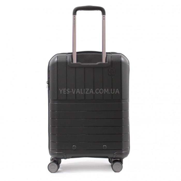 Валіза мала S поліпропілен чорна 55х38х22см/40л/2.6кг/Snowball 39403, фото 3