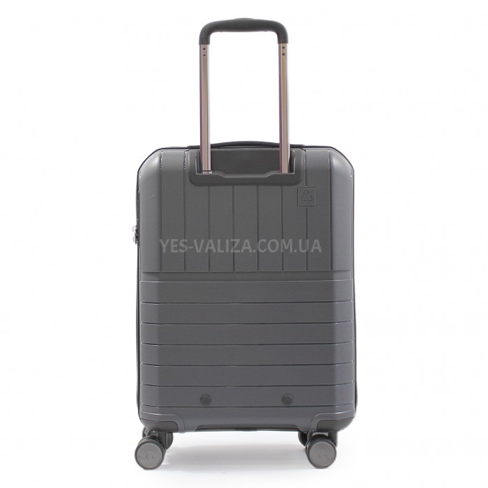 Чемодан малый S полипропилен серый 55х38х22см/40л/2.6кг/Snowball 39403, фото 3