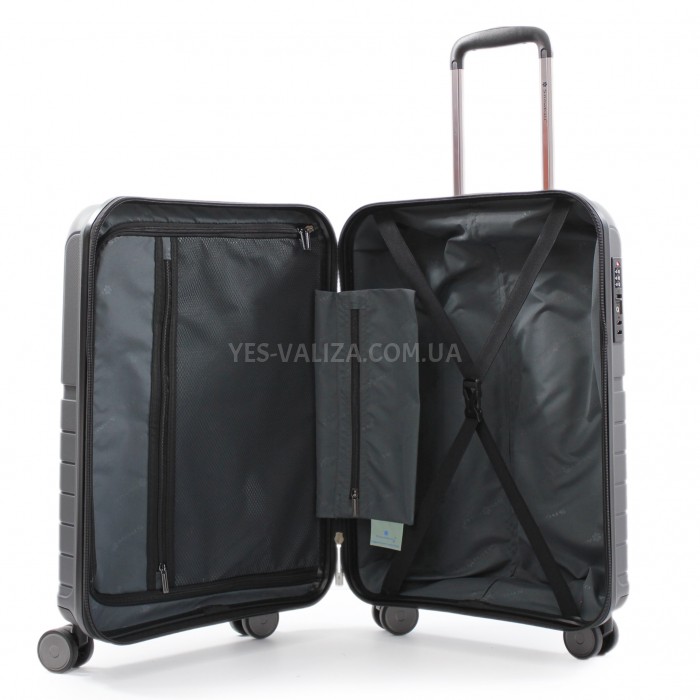 Чемодан малый S полипропилен серый 55х38х22см/40л/2.6кг/Snowball 39403, фото 10