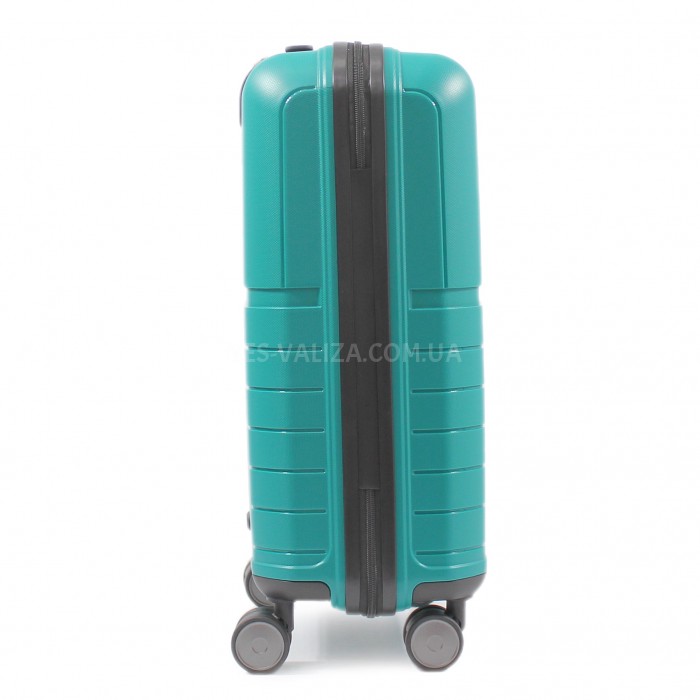 Чемодан малый S полипропилен бирюза 55х38х22/40л/2.6кг/Snowball 39403, фото 4