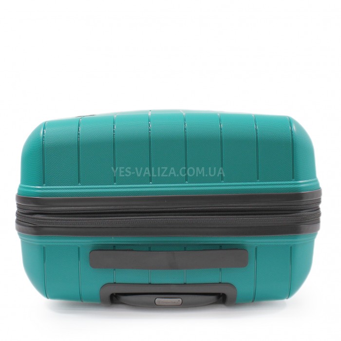 Чемодан малый S полипропилен бирюза 55х38х22/40л/2.6кг/Snowball 39403, фото 6