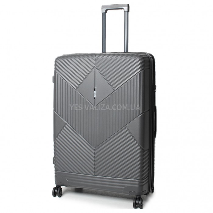 Набор чемоданов Франция (L M S-3шт) полипропилен серый/Airtex 639, фото 4