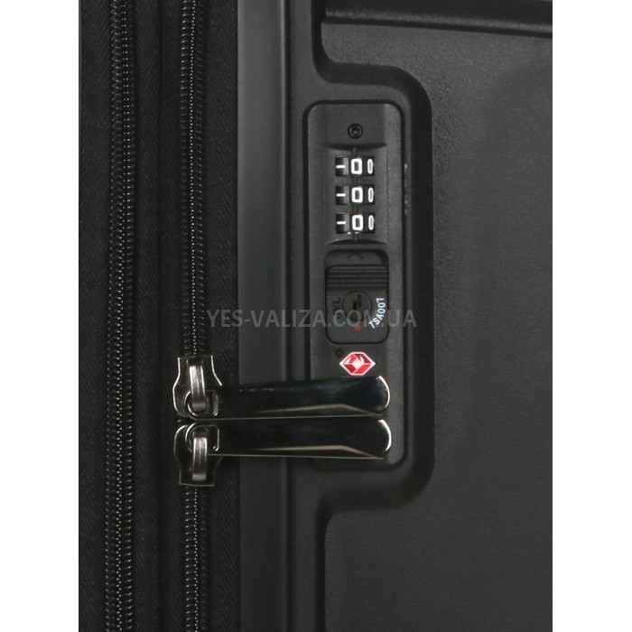 Набір валіз Франція (L M S-3шт) поліпропілен чорна/Airtex 639, фото 12
