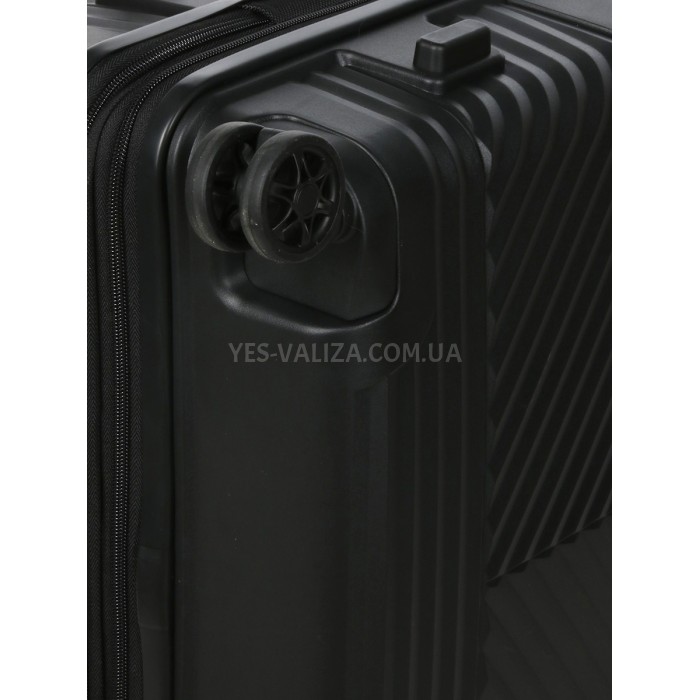 Набір валіз Франція (L M S-3шт) поліпропілен чорна/Airtex 639, фото 13