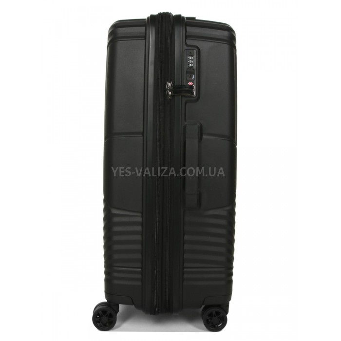 Набір валіз Франція (L M S-3шт) поліпропілен чорна/Airtex 639, фото 9