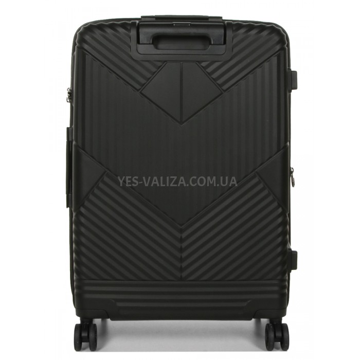 Набор чемоданов Франция (L M S-3шт) полипропилен чёрный/Airtex 639, фото 3