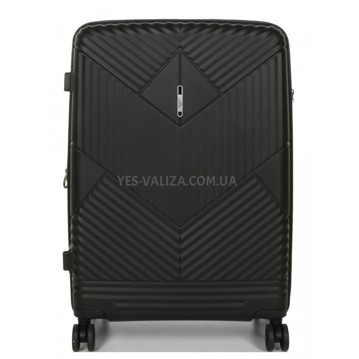 Набір валіз Франція (L M S-3шт) поліпропілен чорна/Airtex 639, фото 2