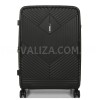 Набор чемоданов Франция (L M S-3шт) полипропилен чёрный/Airtex 639, фото 16