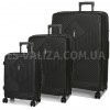 Набор чемоданов Франция (L M S-3шт) полипропилен чёрный/Airtex 639, фото 15
