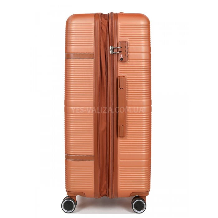 Чемодан большой L оранж 76х49х28(+5)см/110л/4.3кг/Worldline 629, фото 8