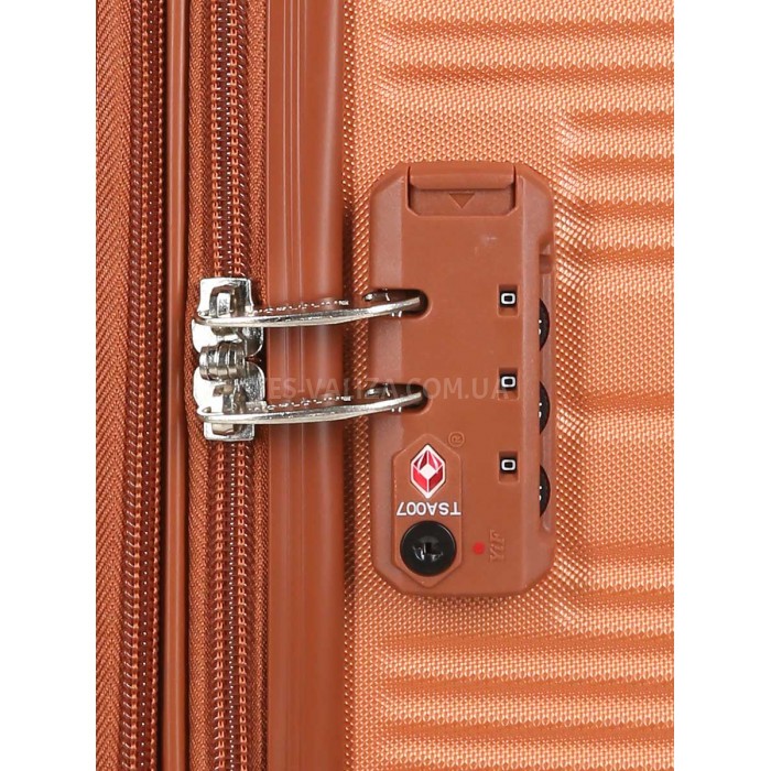 Чемодан большой L оранж 76х49х28(+5)см/110л/4.3кг/Worldline 629, фото 15