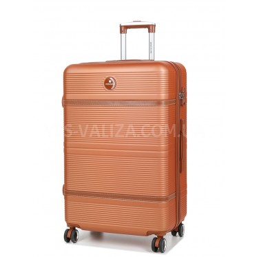 Валіза велика L помаранч 76х49х28(+5)см/110л/4.3кг/Worldline 629