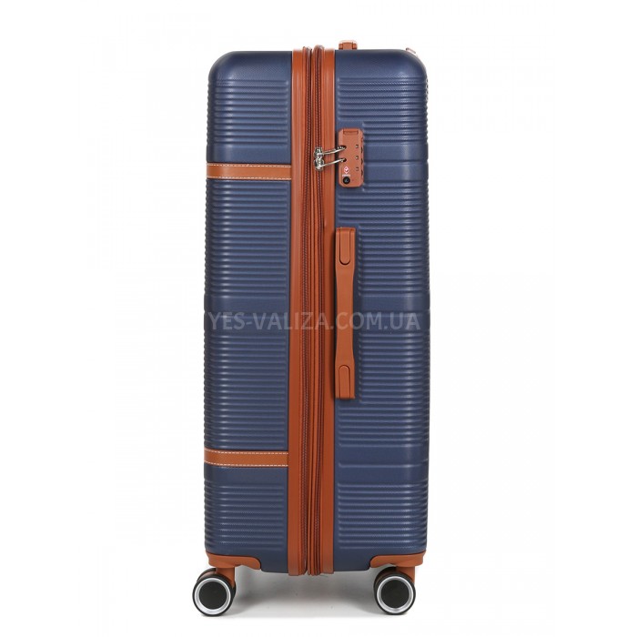 Валіза велика L синя 76х49х28(+5)см/110л/4.3кг/Worldline 629, фото 7
