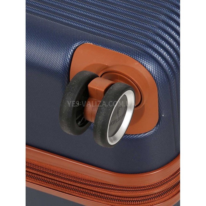 Валіза велика L синя 76х49х28(+5)см/110л/4.3кг/Worldline 629, фото 13