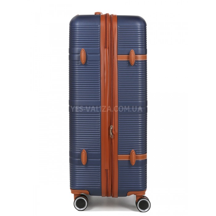 Валіза велика L синя 76х49х28(+5)см/110л/4.3кг/Worldline 629, фото 6
