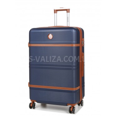 Чемодан большой L синий 76х49х28(+5)см/110л/4.3кг/Worldline 629