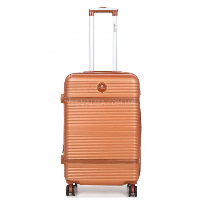 Валіза середня M помаранч 66х42х25(+5)см/74л/3.6кг/Worldline 629, фото 2