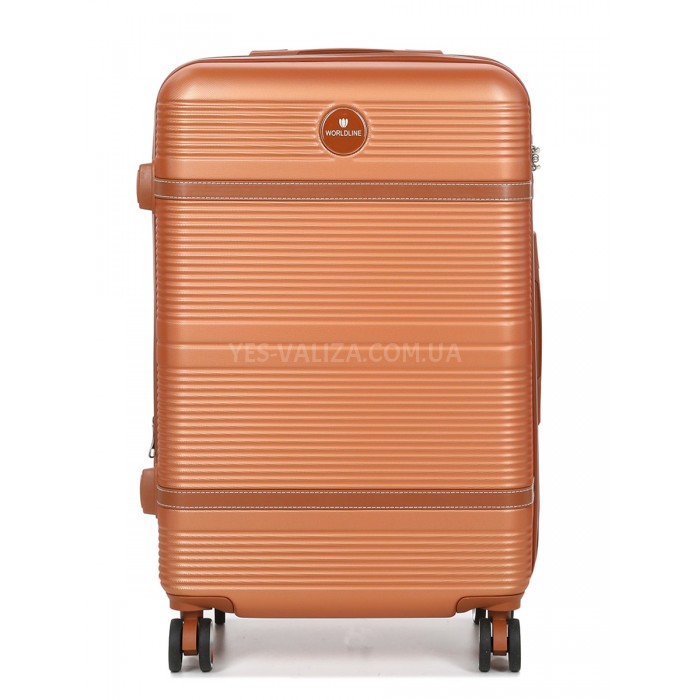 Чемодан средний M оранж 66х42х25(+5)см/74л/3.6кг/Worldline 629, фото 8