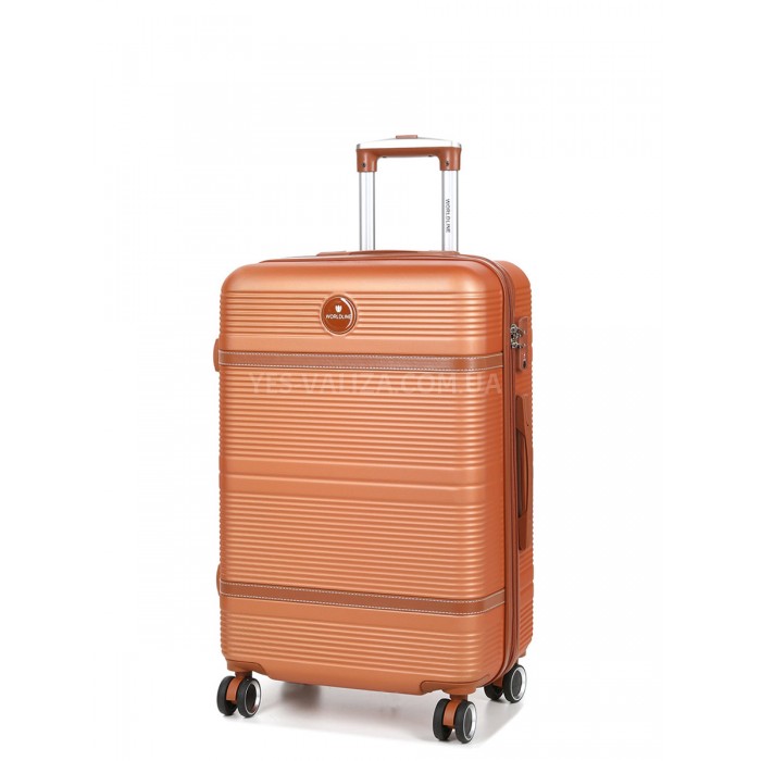 Чемодан средний M оранж 66х42х25(+5)см/74л/3.6кг/Worldline 629, фото 1