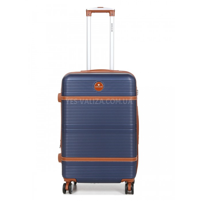 Валіза середня M синя 66х42х25(+5)см/74л/3.6кг/Worldline 629, фото 2