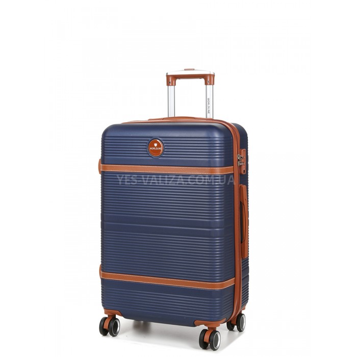 Валіза середня M синя 66х42х25(+5)см/74л/3.6кг/Worldline 629, фото 1