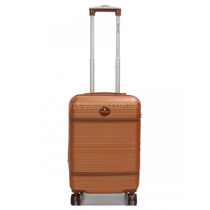 Чемодан ручная кладь S оранж 55х35х20(+5)см/42л/2.8кг/Worldline 629, фото 2