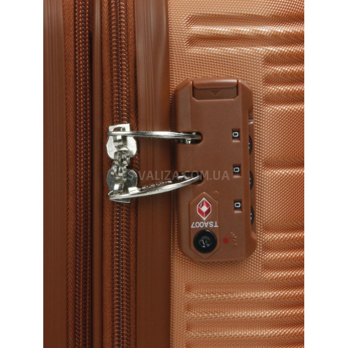 Чемодан ручная кладь S оранж 55х35х20(+5)см/42л/2.8кг/Worldline 629, фото 13