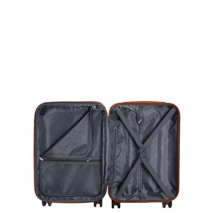 Чемодан ручная кладь S оранж 55х35х20(+5)см/42л/2.8кг/Worldline 629, фото 11