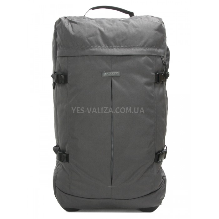 Сумка на колесах середня М сіра 68x36x32см/72л/2.7кг/Airtex 827-68, фото 6