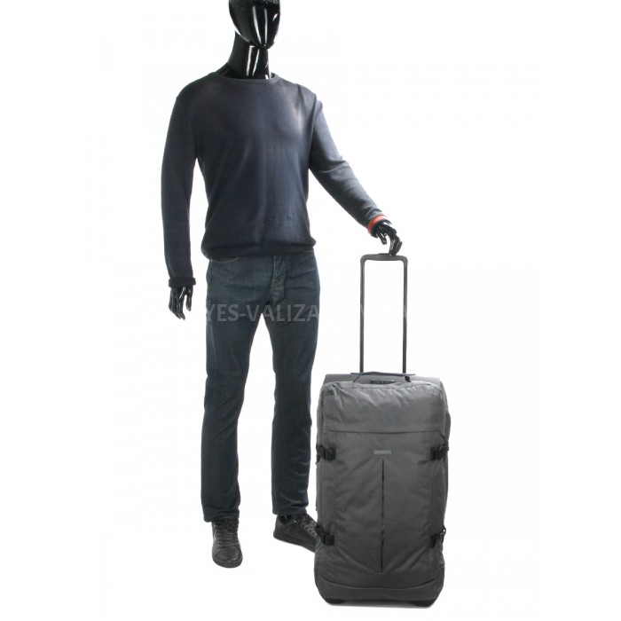 Сумка на колёсах средняя М серая 68x36x32см/72л/2.7кг/Airtex 827-68, фото 1