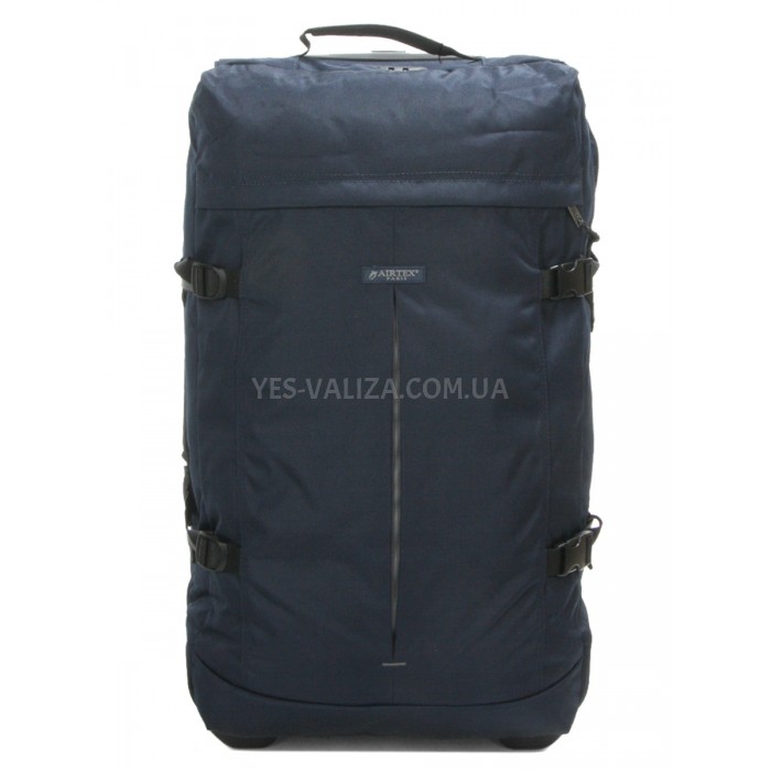 Сумка на колёсах средняя М синяя 68x36x32см/72л/2.7кг/Airtex 827-68, фото 5