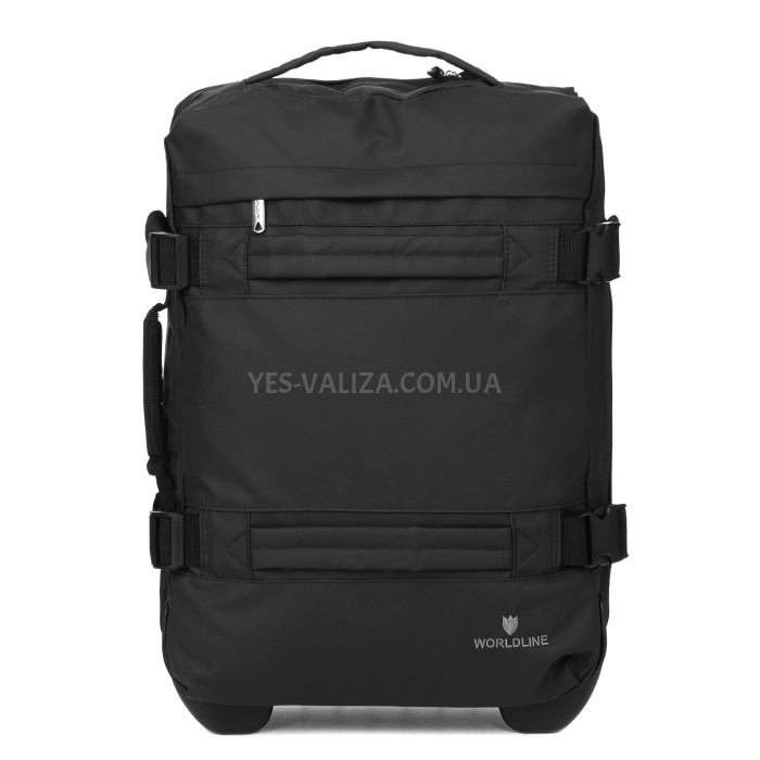 Сумка на колёсах малая S чёрная 50x35x20см/35л/2.2кг/Worldline 853-50, фото 4