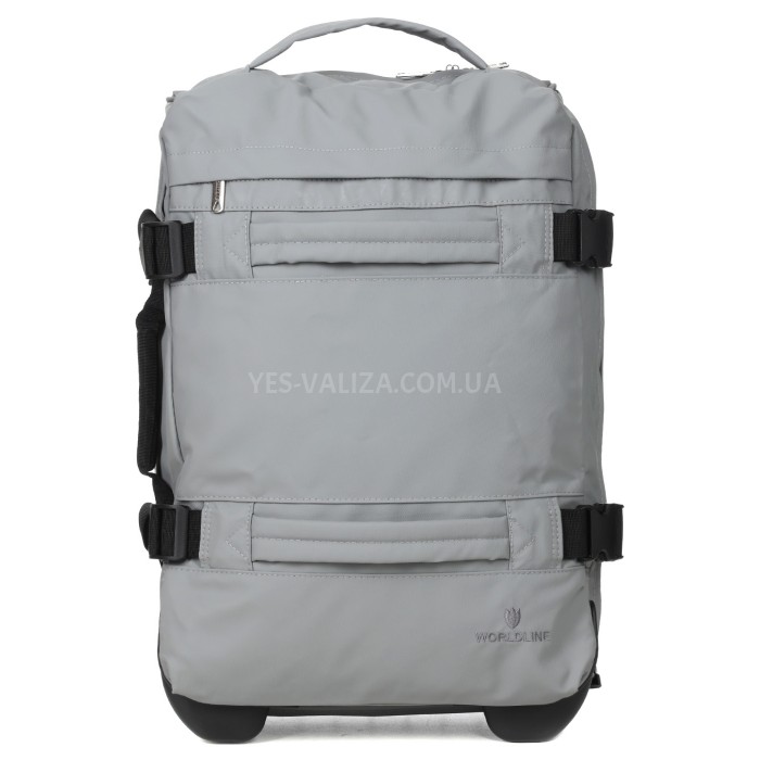 Сумка на колёсах малая S серая 50x35x20см/35л/2.2кг/Worldline 853-50, фото 4