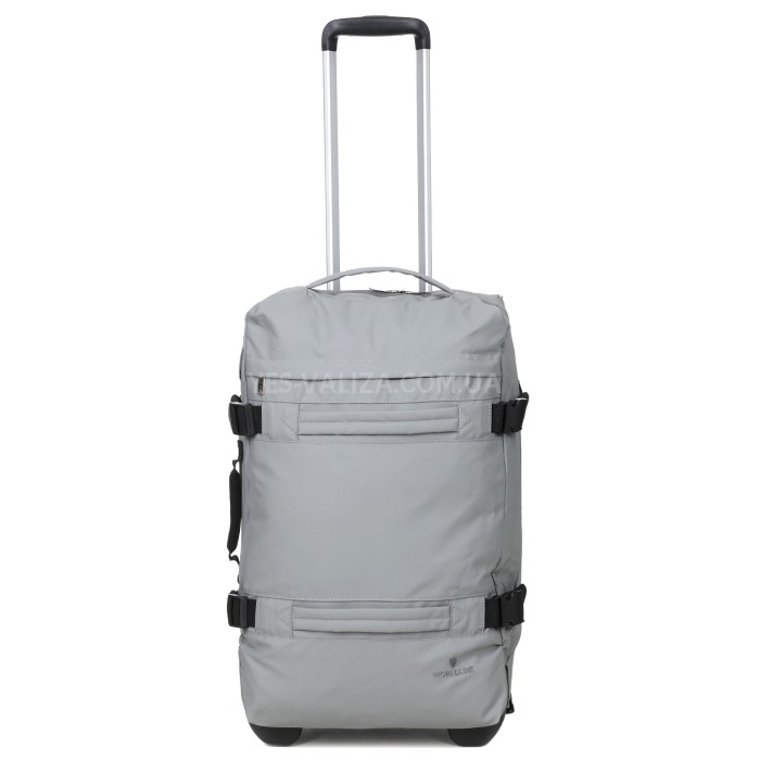 Сумка на колёсах средняя М серая 60x37x22см/49л/2.4кг/Worldline 853-60, фото 2
