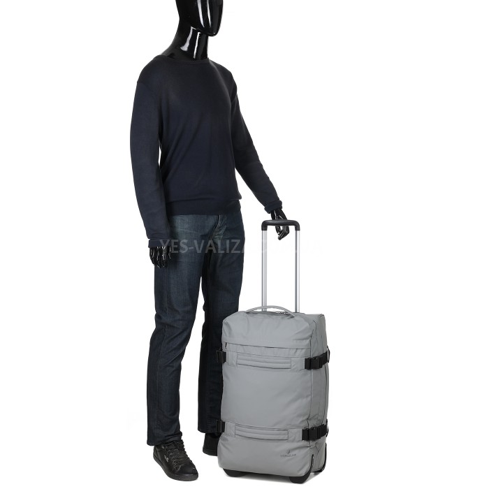 Сумка на колёсах средняя М серая 60x37x22см/49л/2.4кг/Worldline 853-60, фото 14