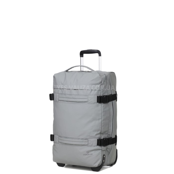 Сумка на колёсах средняя М серая 60x37x22см/49л/2.4кг/Worldline 853-60, фото 1