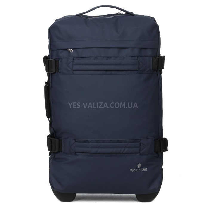 Сумка на колёсах средняя М синяя 60x37x22см/49л/2.4кг/Worldline 853-60, фото 4