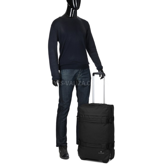 Сумка на колёсах средняя М чёрная 60x37x22/49л/2.4кг/Worldline 853-60, фото 14