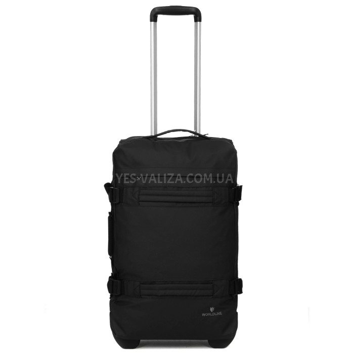 Сумка на колесах середня М чорна 60x37x22см/49л/2.4кг/Worldline 853-60, фото 2 Сумка на колесах середня М чорна 60x37x22см/49л/2.4кг/Worldline 853-60, фото 2