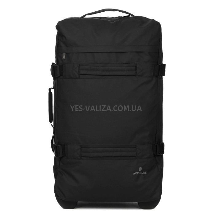 Сумка на колёсах большая L чёрная 70x40x24/67л/2.6кг/Worldline 853-70, фото 4