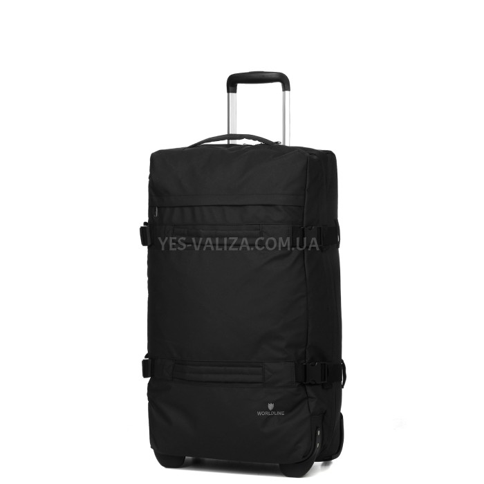 Сумка на колёсах большая L чёрная 70x40x24/67л/2.6кг/Worldline 853-70, фото 1