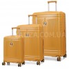 Набор чемоданов Франция (L M S-3шт) поликарбонат жёлтый/Airtex 649, фото 13