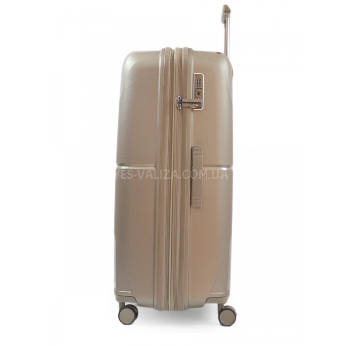 Набір валіз Франція (L M S-3шт) поліпропілен шампань/Airtex 245, фото 4