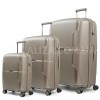 Набір валіз Франція (L M S-3шт) поліпропілен шампань/Airtex 245, фото 10