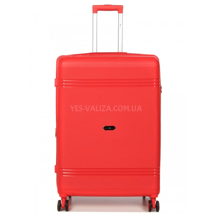 Набір валіз Франція (L M S XS+BC-5шт) поліпропілен червоний/Snowball, фото 3