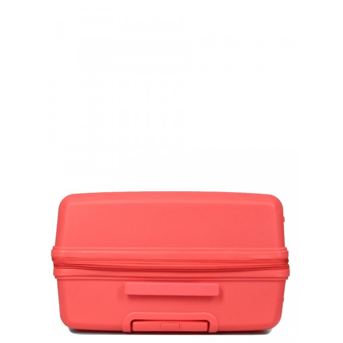 Набір валіз Франція (L M S XS+BC-5шт) поліпропілен корал/Snowball, фото 10