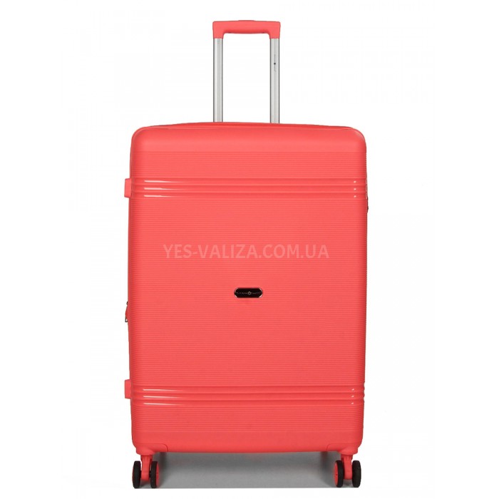 Набор чемоданов Франция (L M S XS+BC-5шт) полипропилен коралл/Snowball, фото 3