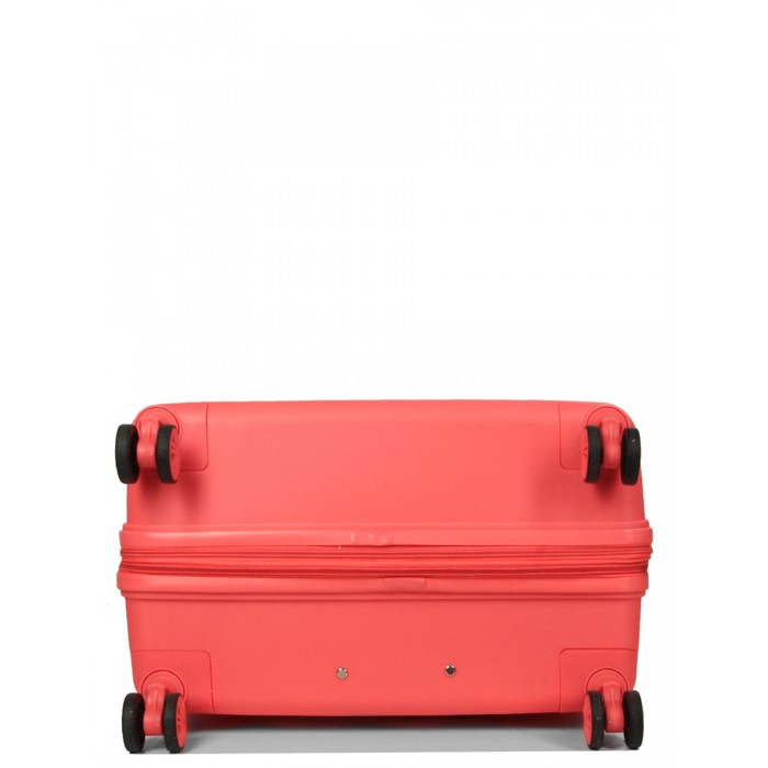 Набор чемоданов Франция (L M S XS+BC-5шт) полипропилен коралл/Snowball, фото 11